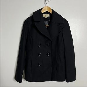 Michael Kors Peacoat Size Medium Black Jacket Coat Pea Coat